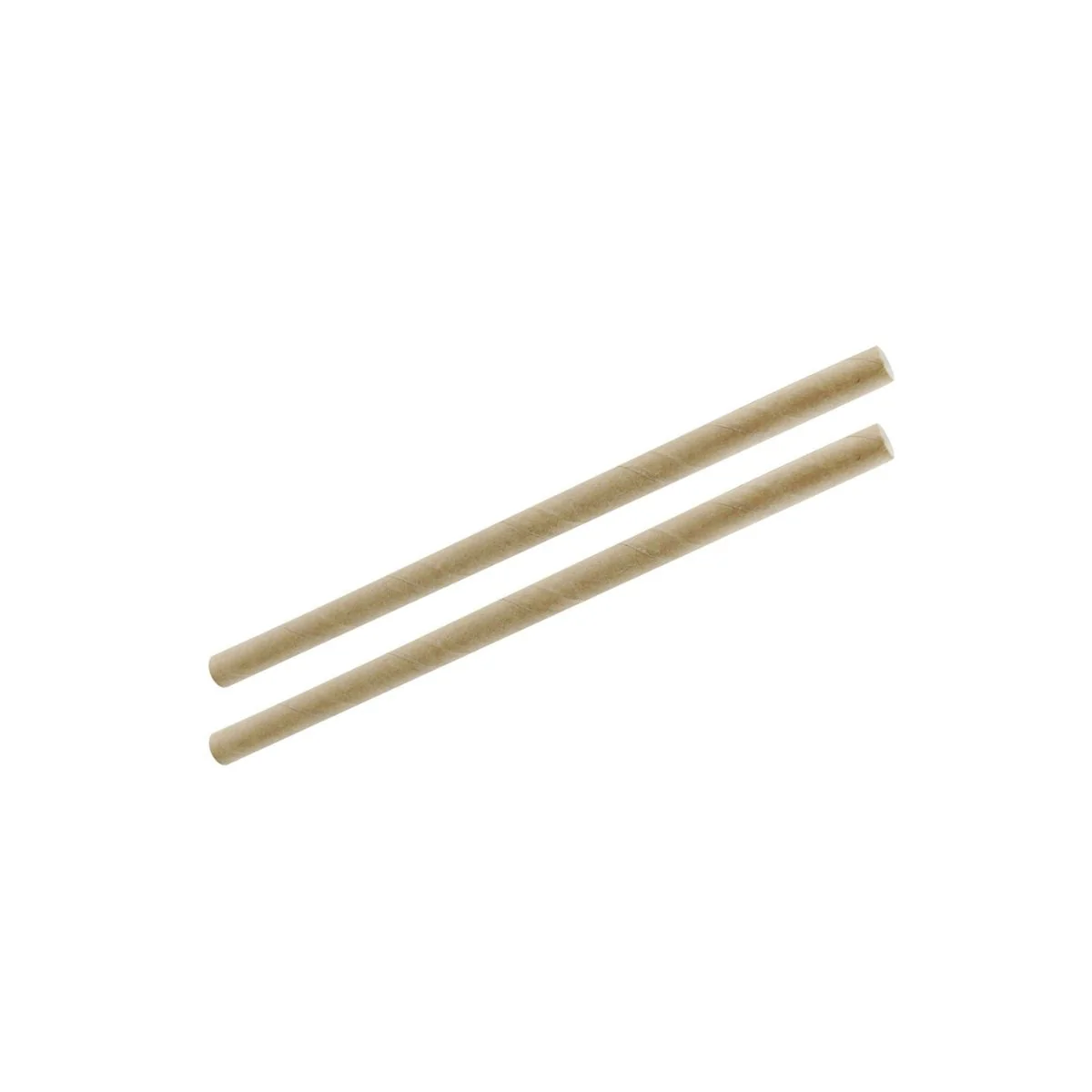 Lot de 2 boites de 50 pailles en papier rigide brun 15 cm Fackelmann Nature - Image 5
