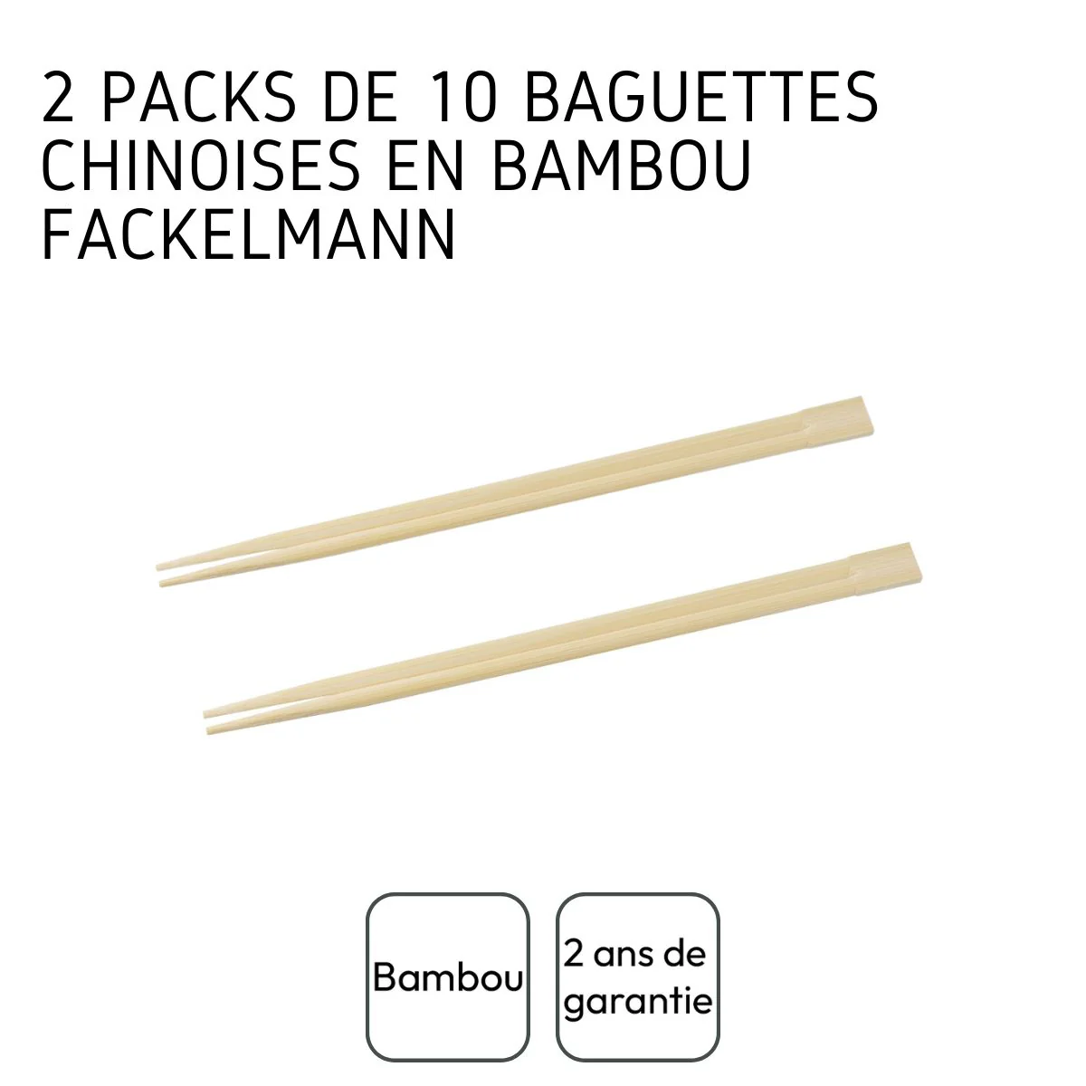 20 baguettes en bambou Fackelmann Asia Line - Image 4