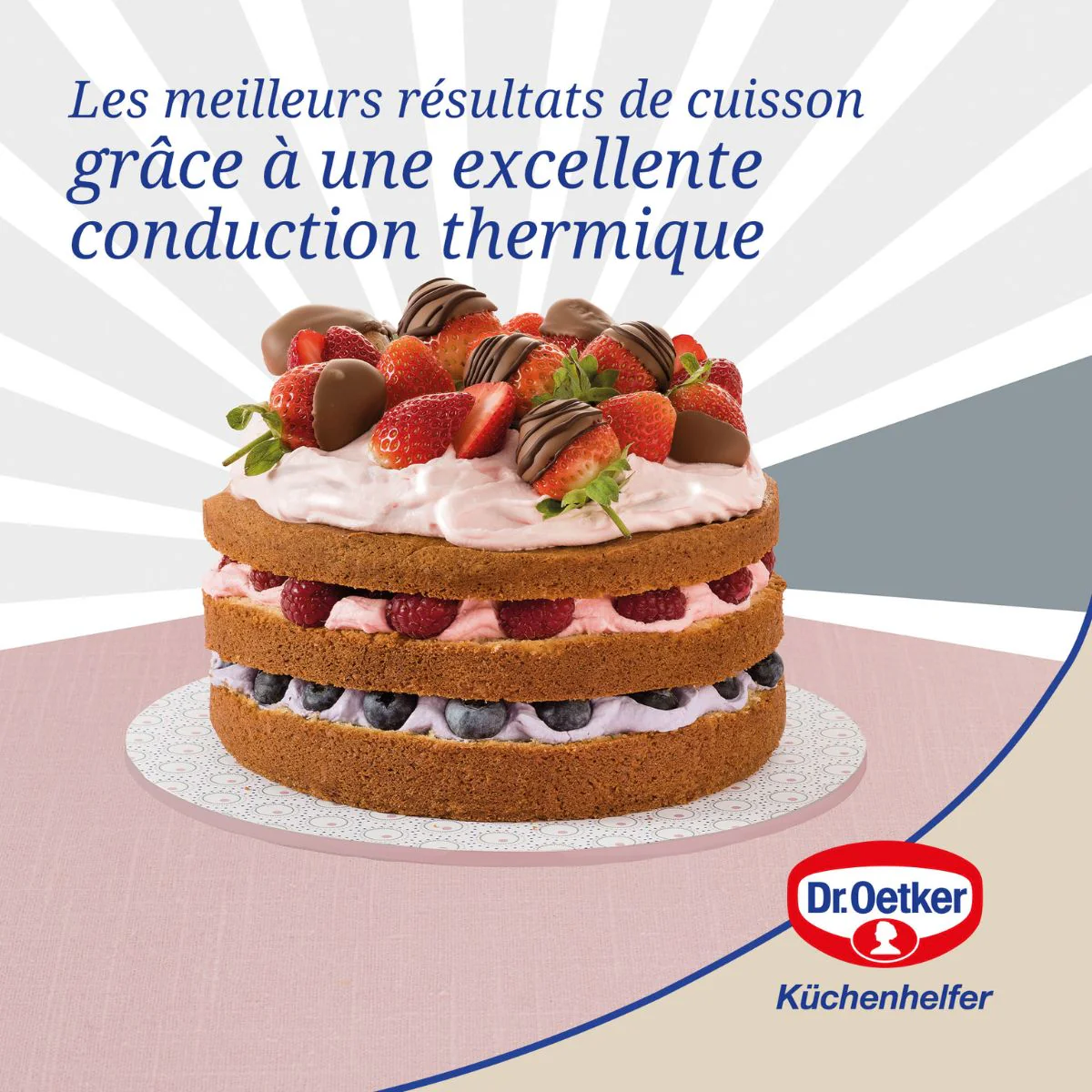 Set de 2 moules à manqué 18 et 20 cm et moules pour layer cake Dr. Oetker Rétro - Image 6