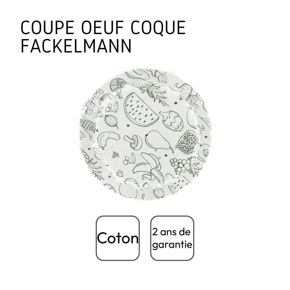 Lot de 3 films étirables réemployables en coton de 8 à 20 cm Fackelmann Nature - Image 4