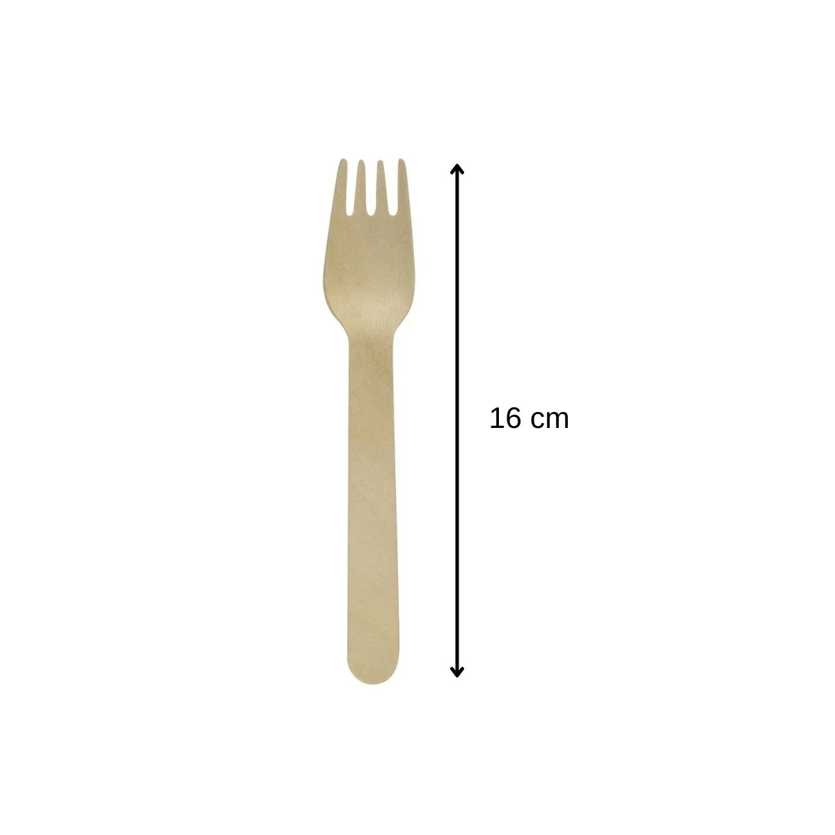 Lot de 30 fourchettes en bois jetables 16 cm Fackelmann Move - Image 2