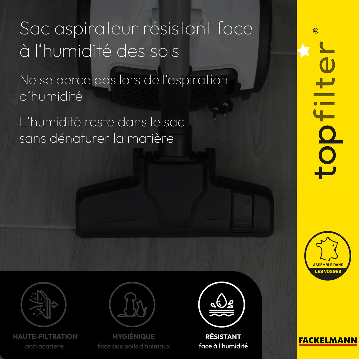 Lot de 4 packs de 4 sacs aspirateur 64072 Tornado TopFilter Premium - Image 5