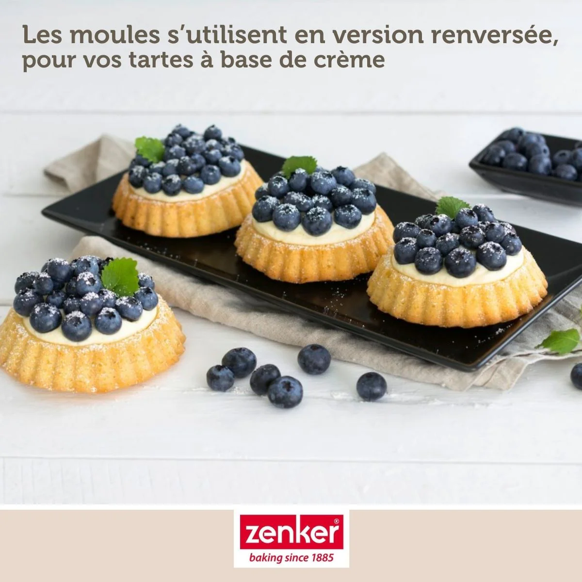 Lot de 6 moules à tartelettes 10 cm Zenker Black Metallic - Image 4