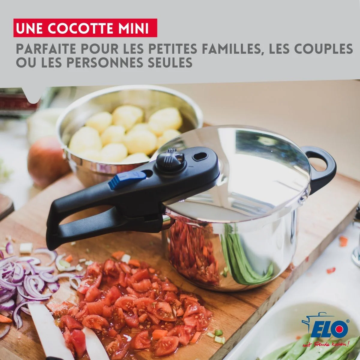 Autocuiseur 18 cm d'une capacité de 2,7 litres Elo Praktika - Image 2