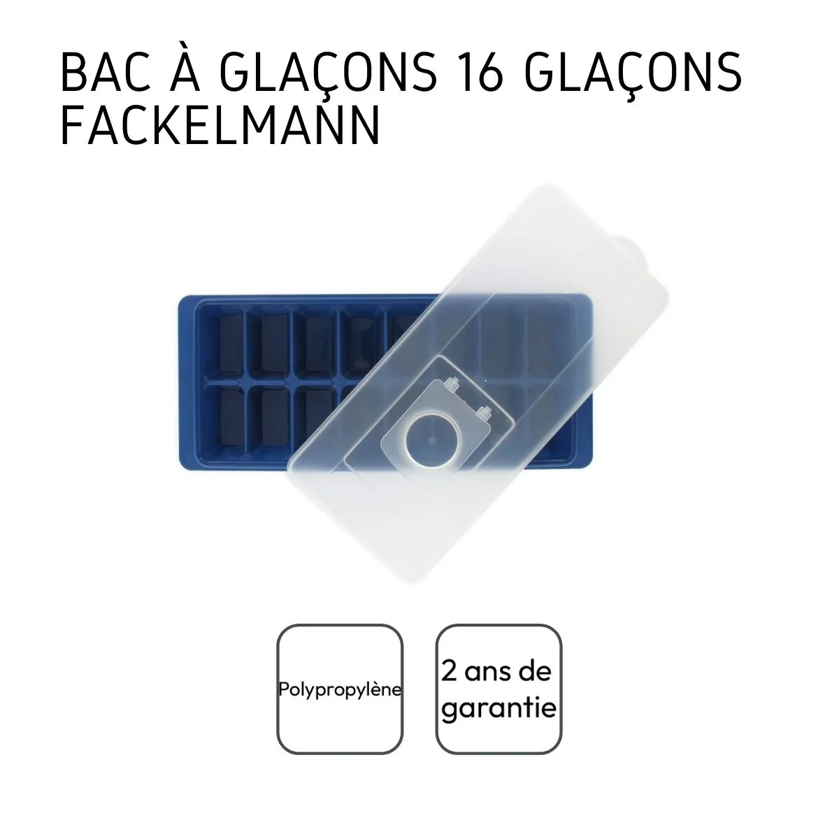 Bac à glaçons avec couvercle capacité de 16 glaçons Fackelmann Bar Concept - Image 4