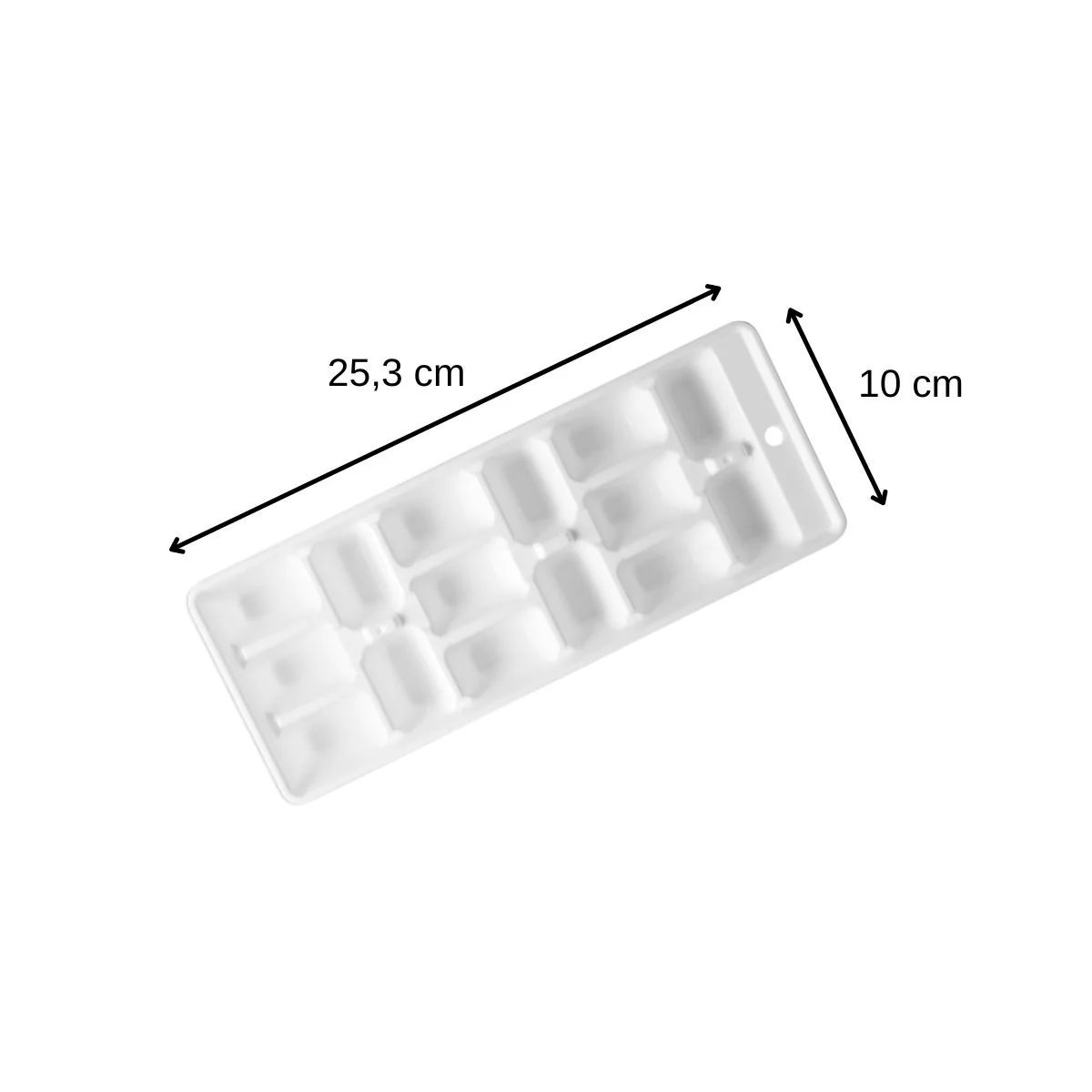 Bac à glaçons blanc pour 15 glaçons Fackelmann Bar Concept - Image 3
