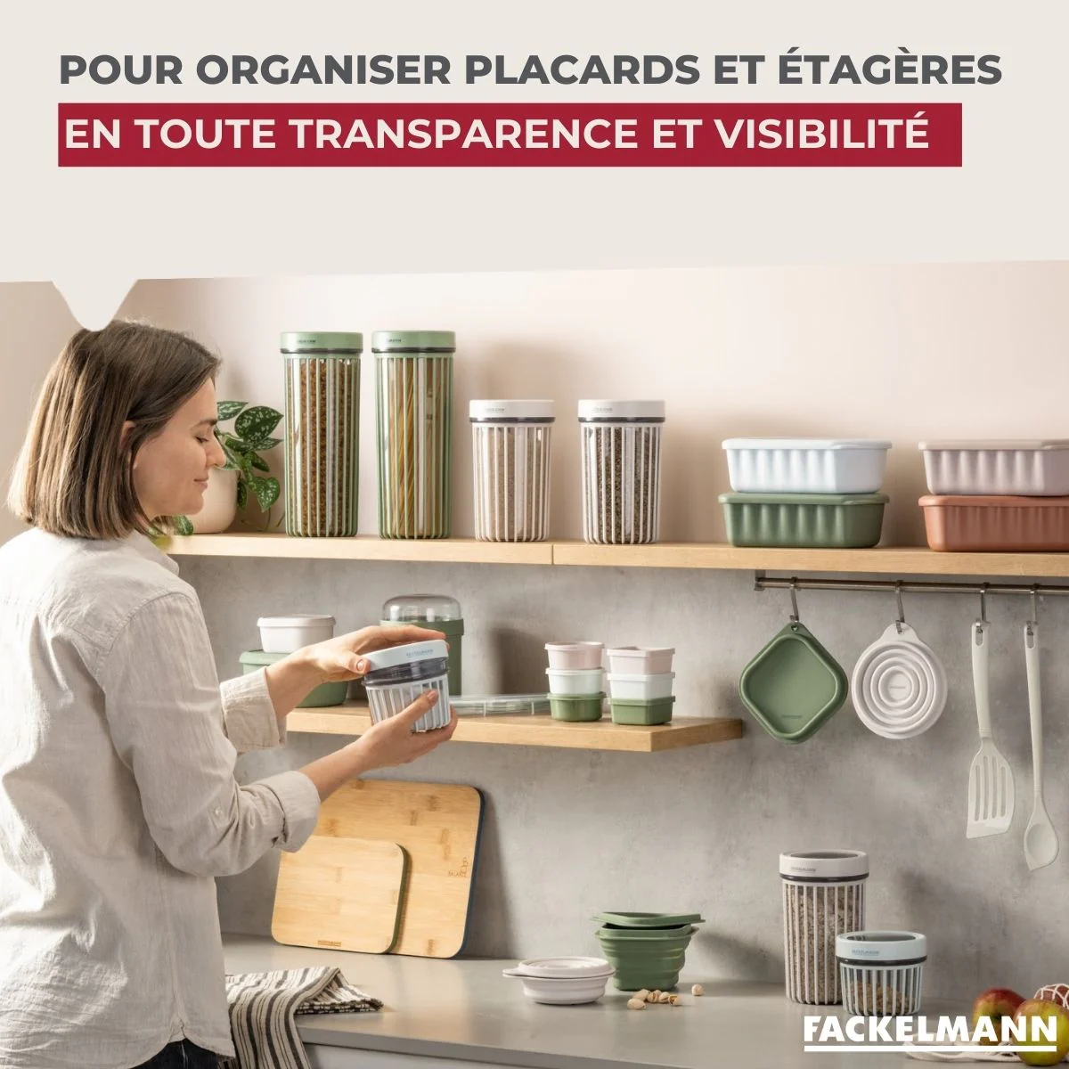 Boite à Provisions 0,5 Litre Fackelmann Storage - Image 4