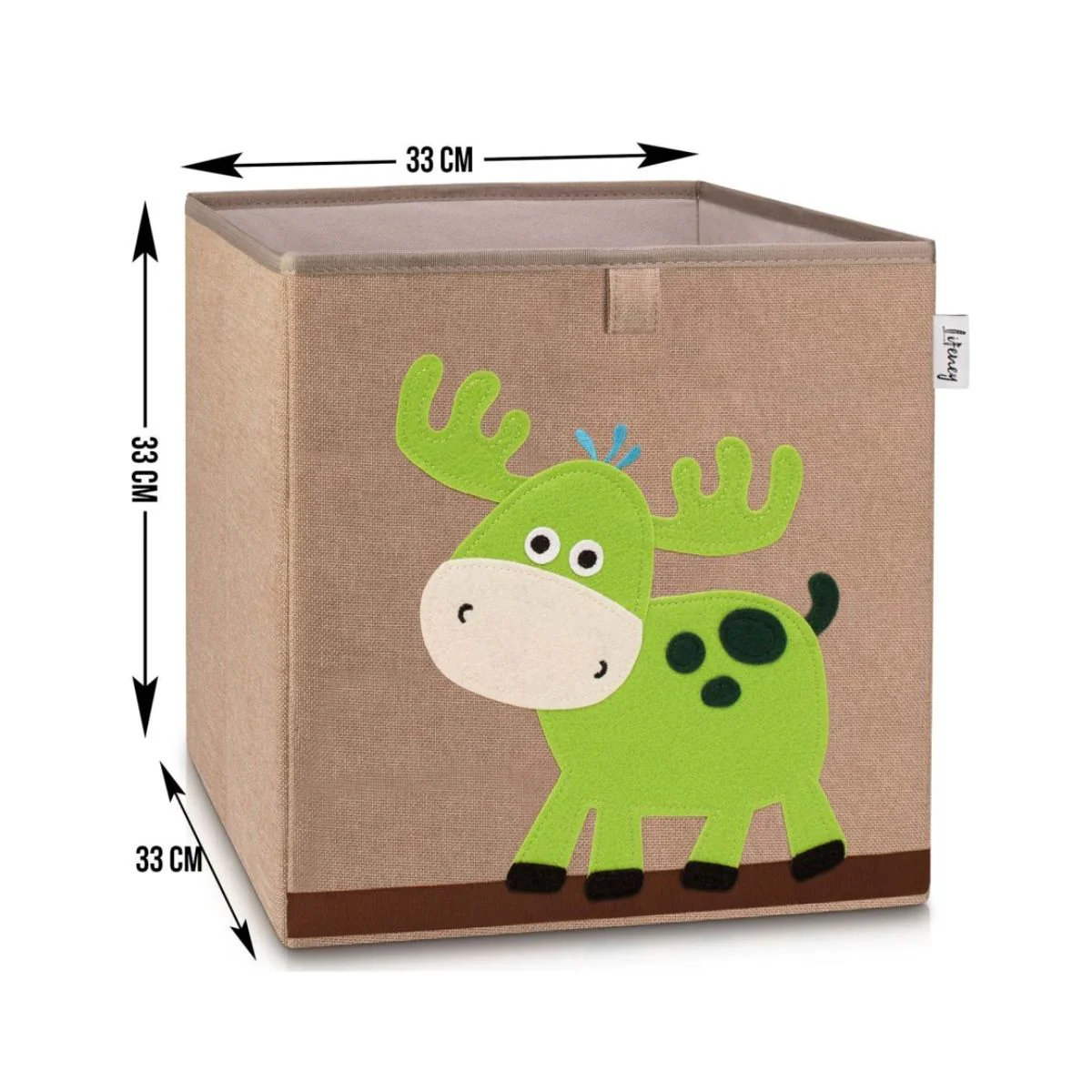 Boîte de rangement en tissu pour enfant "cerf", compatible Ikea Kallax Lifeney - Image 3