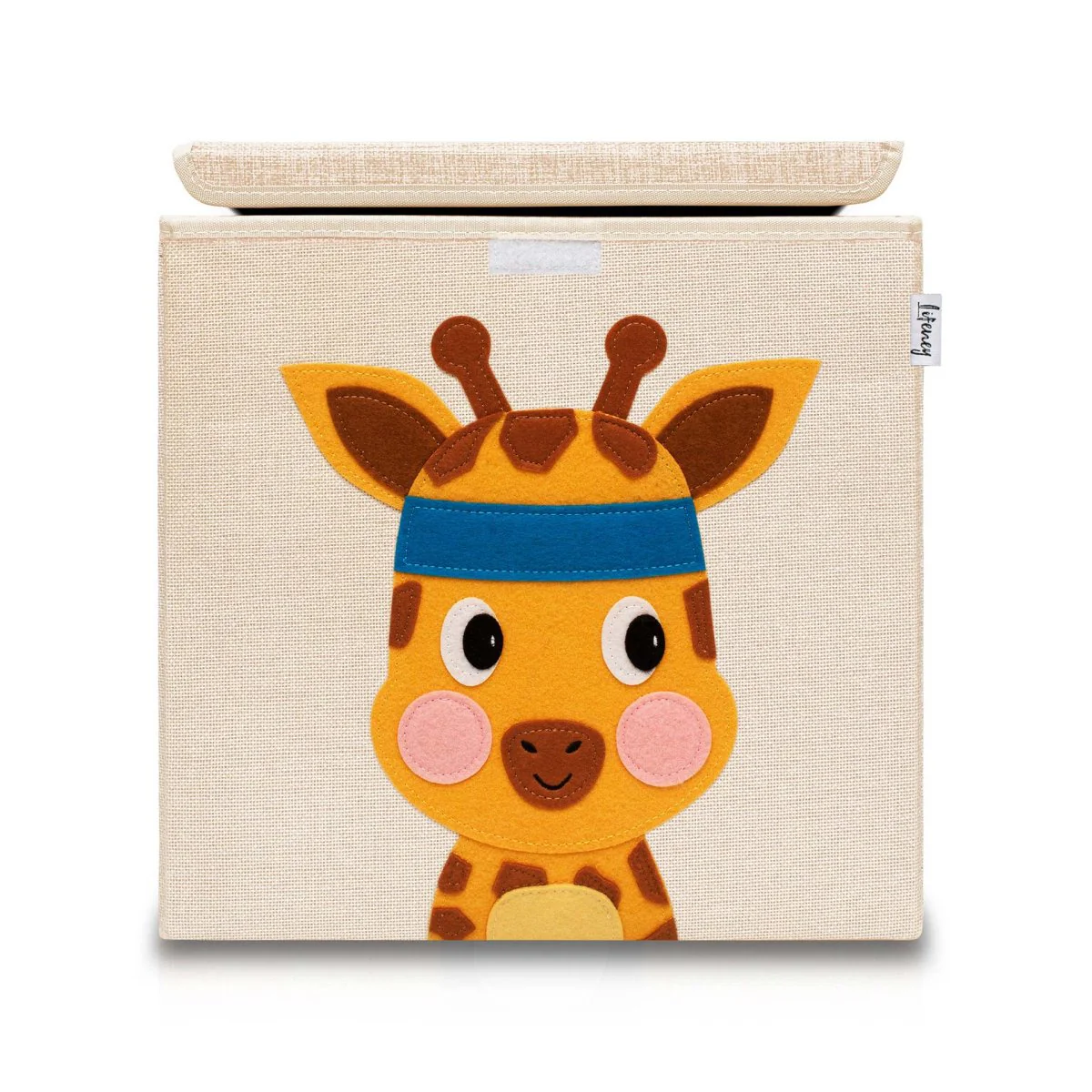Boîte de rangement en tissu pour enfant "girafe" avec couvercle, compatible Ikea Kallax Lifeney
