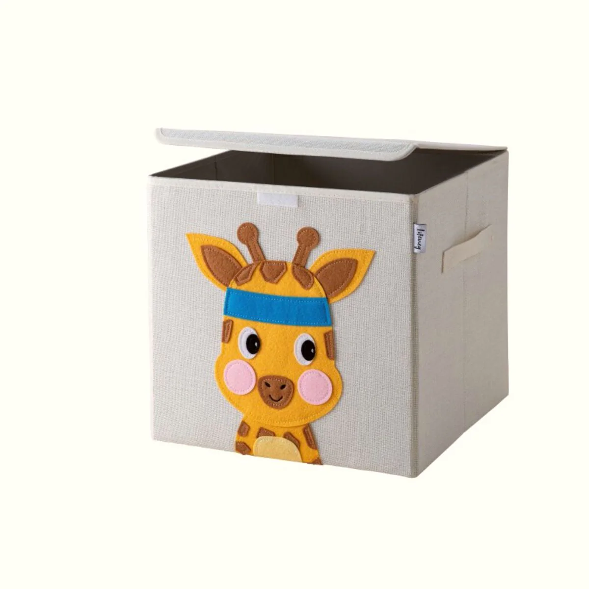 Boîte de rangement en tissu pour enfant "girafe" avec couvercle, compatible Ikea Kallax Lifeney - Image 8