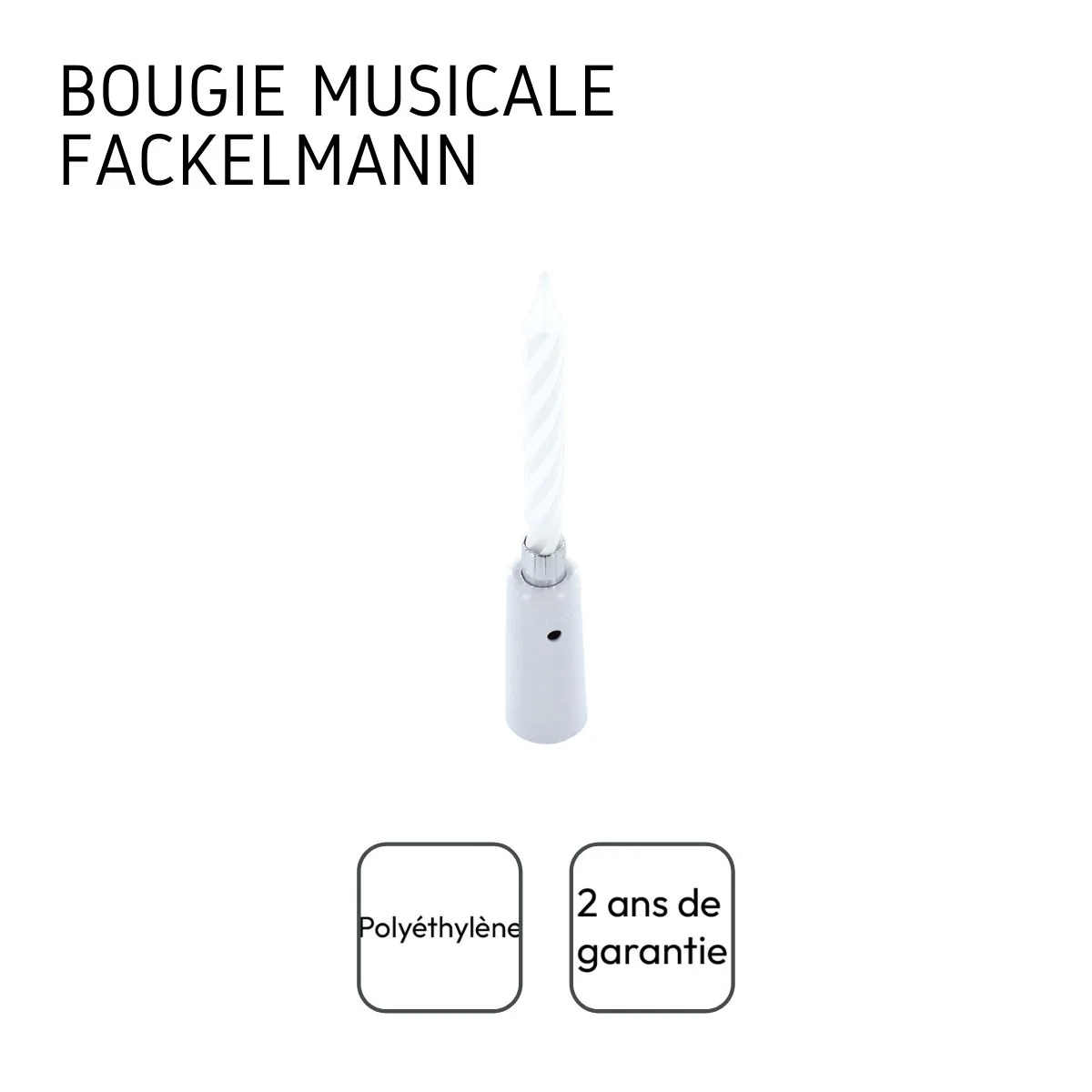 Bougie anniversaire musicale Fackelmann - Image 4