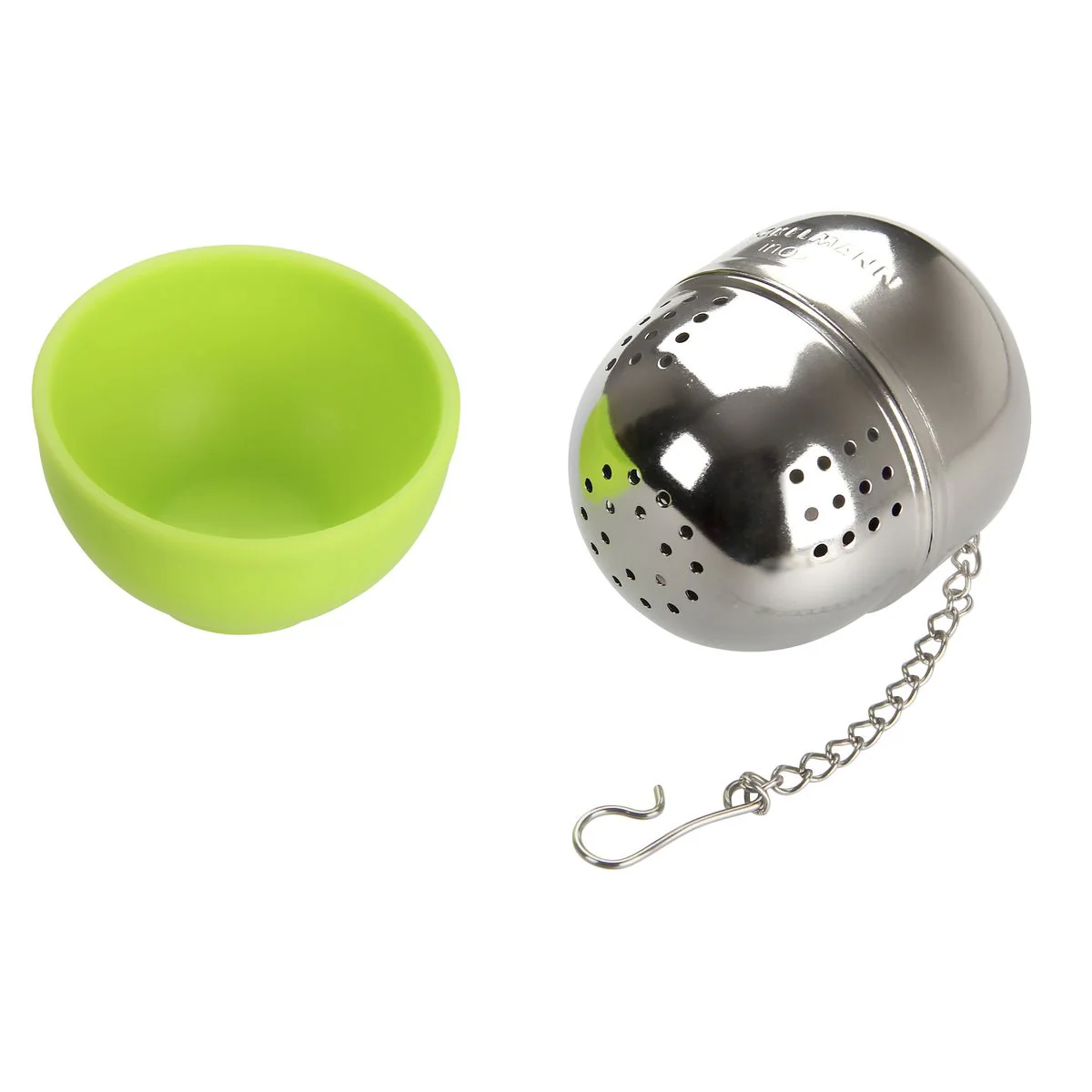 Boule à thé en acier inoxydable avec support Fackelmann - Image 2