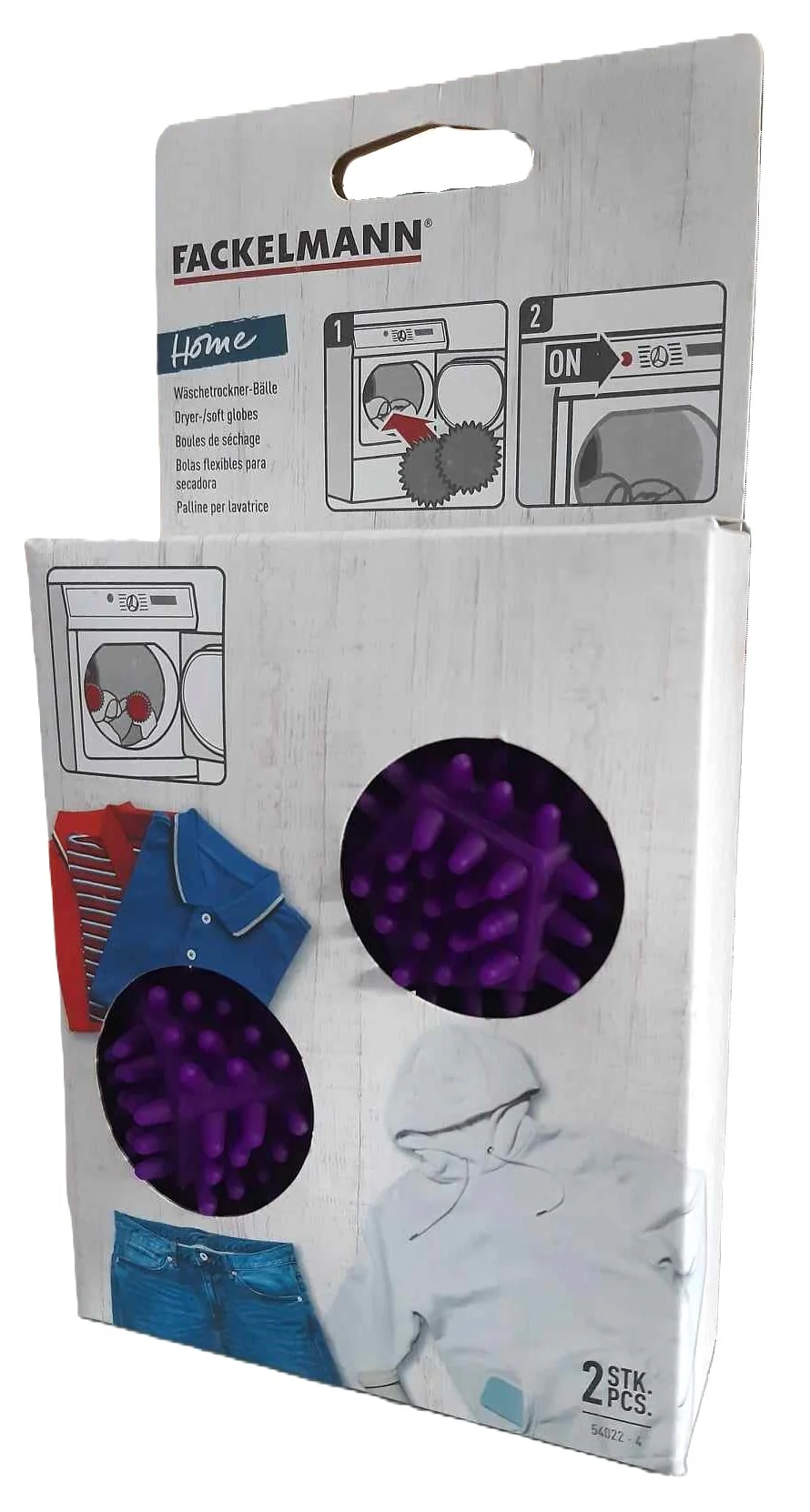 Lot de 2 balles de séchage pour le linge Fackelmann - Image 3
