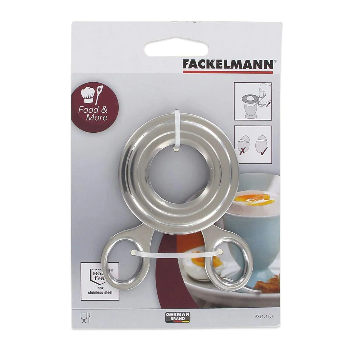 Coupe-œuf à la coque Inox Fackelmann - Image 5