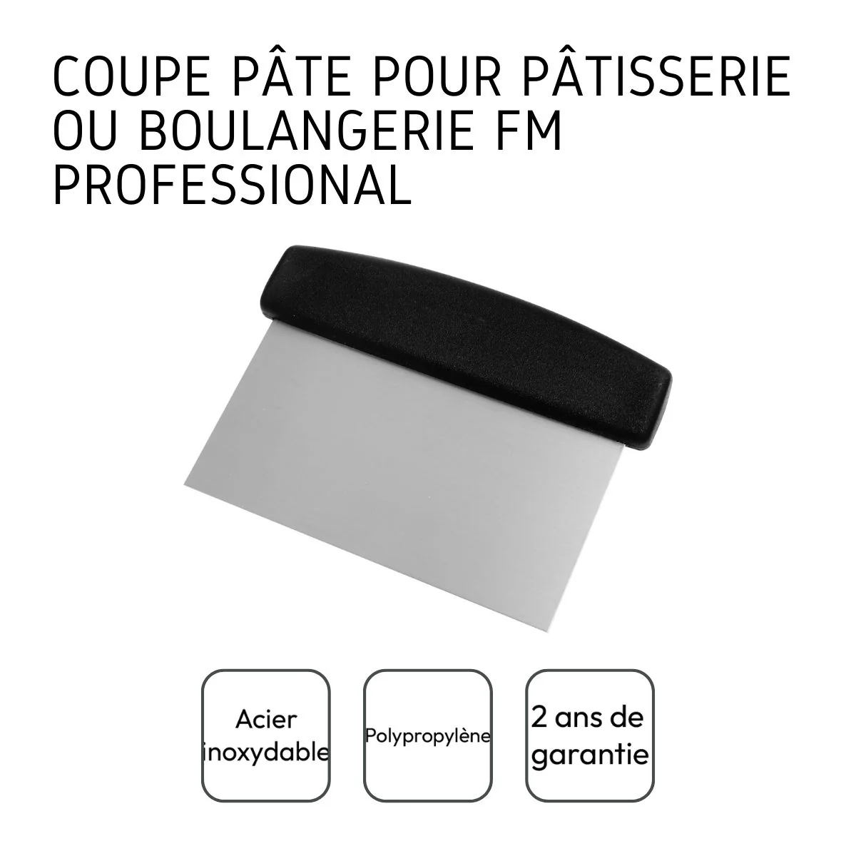 Coupe pâte boulanger en inox FM Professional - Image 4