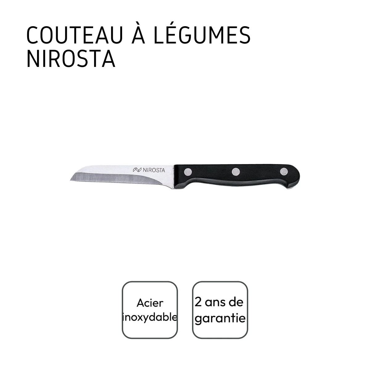 Couteau à légumes 18 cm Nirosta Mega - Image 4