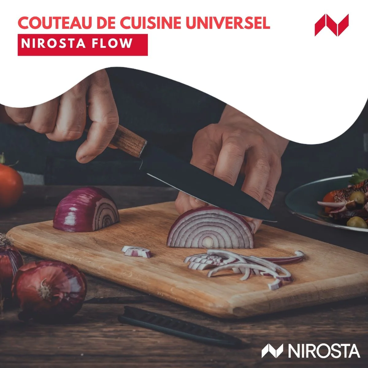 Couteau d’office universel 24 cm Nirosta Flow - Image 2