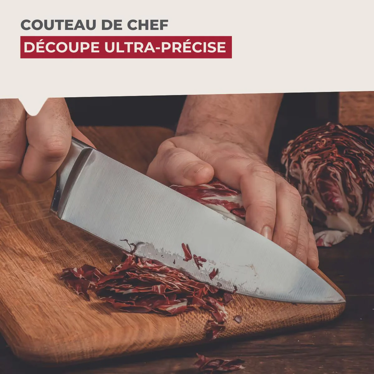 Couteau de chef 33 cm en inox Nirosta Star - Image 4