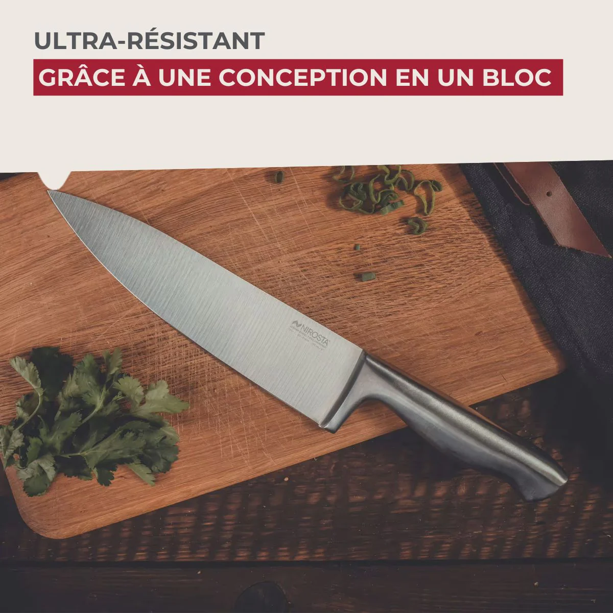 Couteau de chef 33 cm en inox Nirosta Star - Image 5