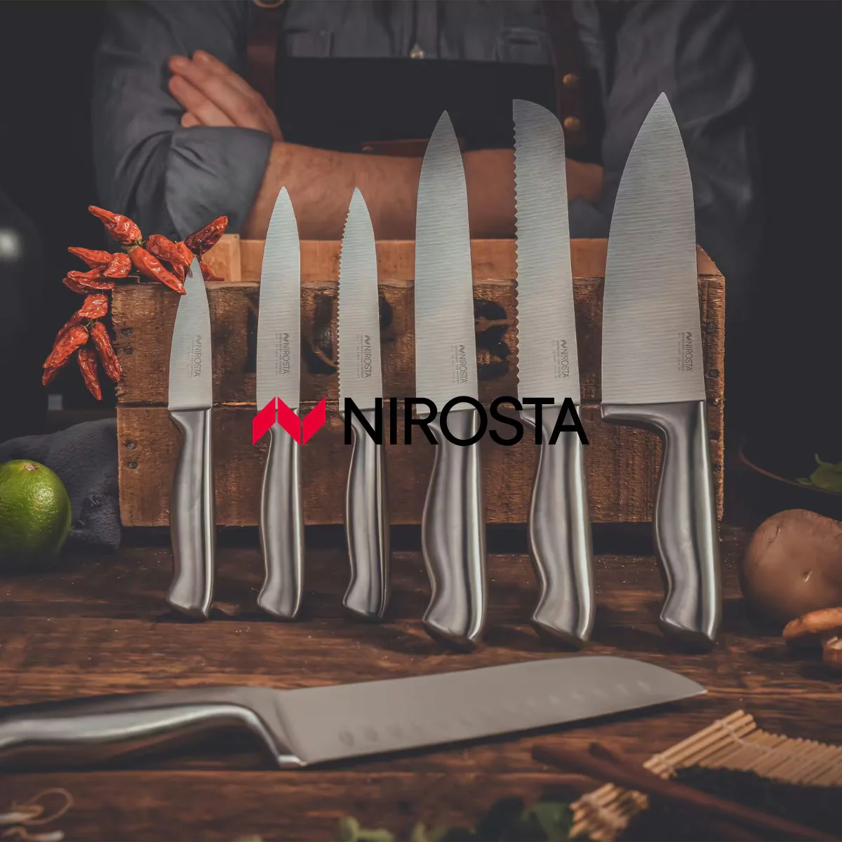 Couteau de chef 33 cm en inox Nirosta Star - Image 8