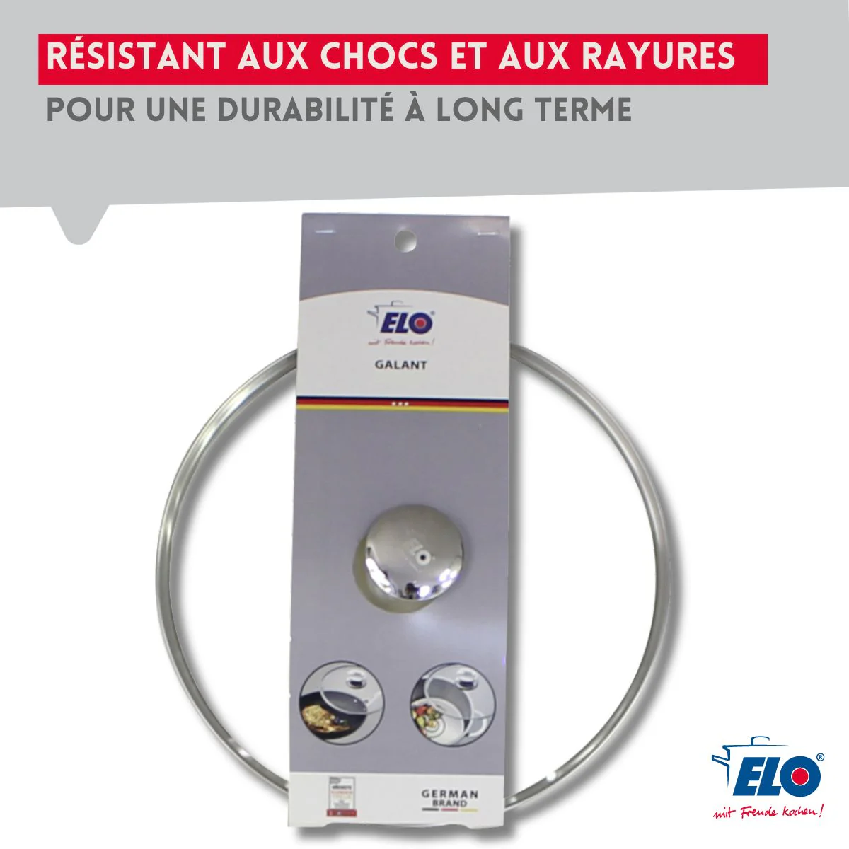 Couvercle de cuisson 16 cm avec poignée en inox Galant Elo - Image 4