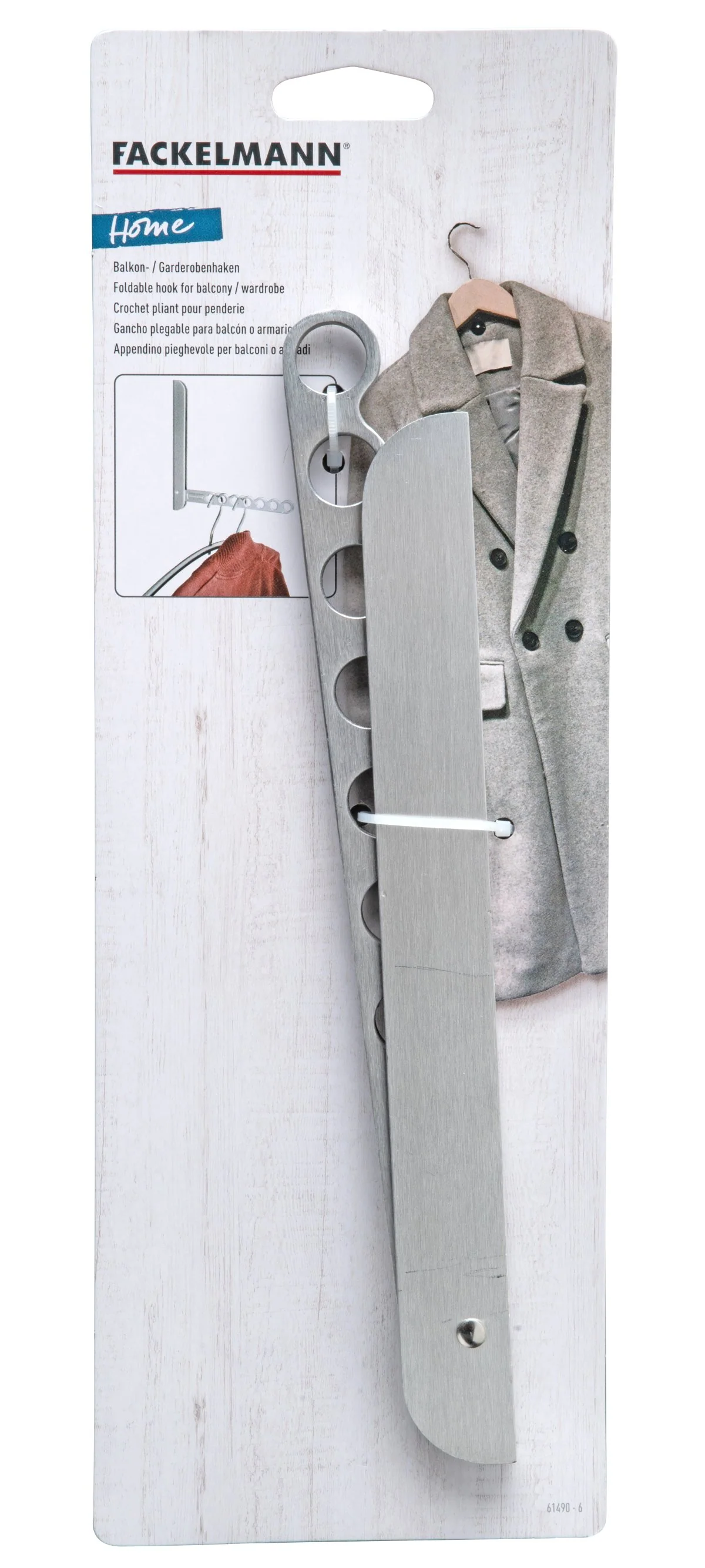 Crochet pliant gris Fackelmann Tecno - Image 6