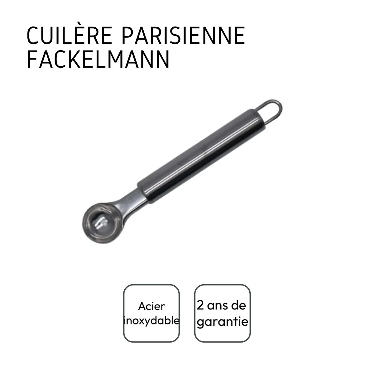 Cuillère à melon type cuillère à pomme parisienne Fackelmann Elemental - Image 4
