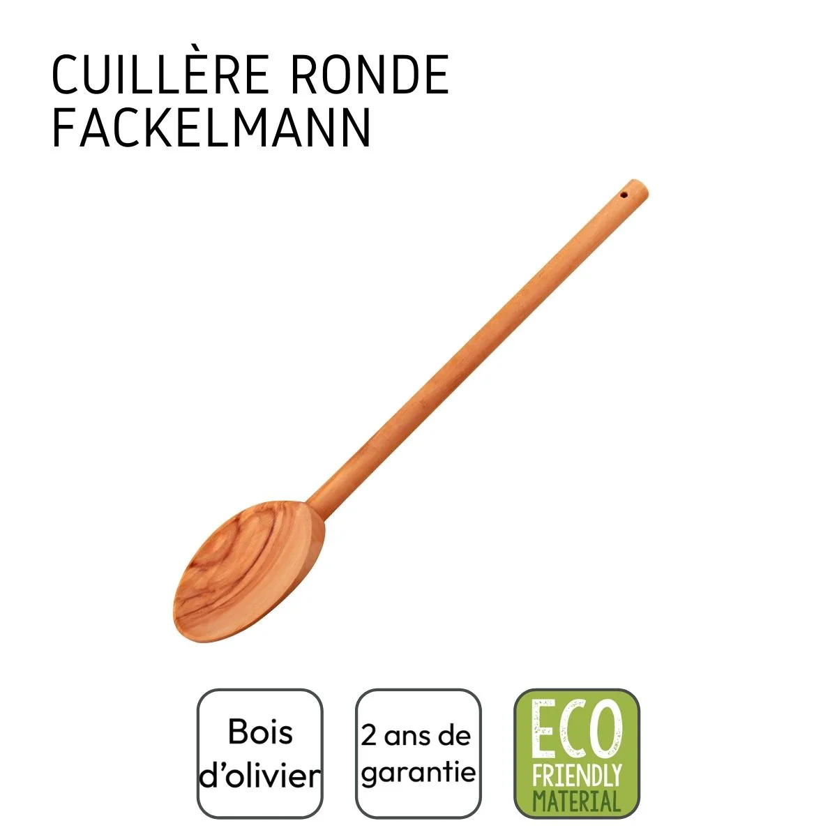 Cuillère de cuisine en bois Fackelmann Edition Bois d'olivier - Image 4