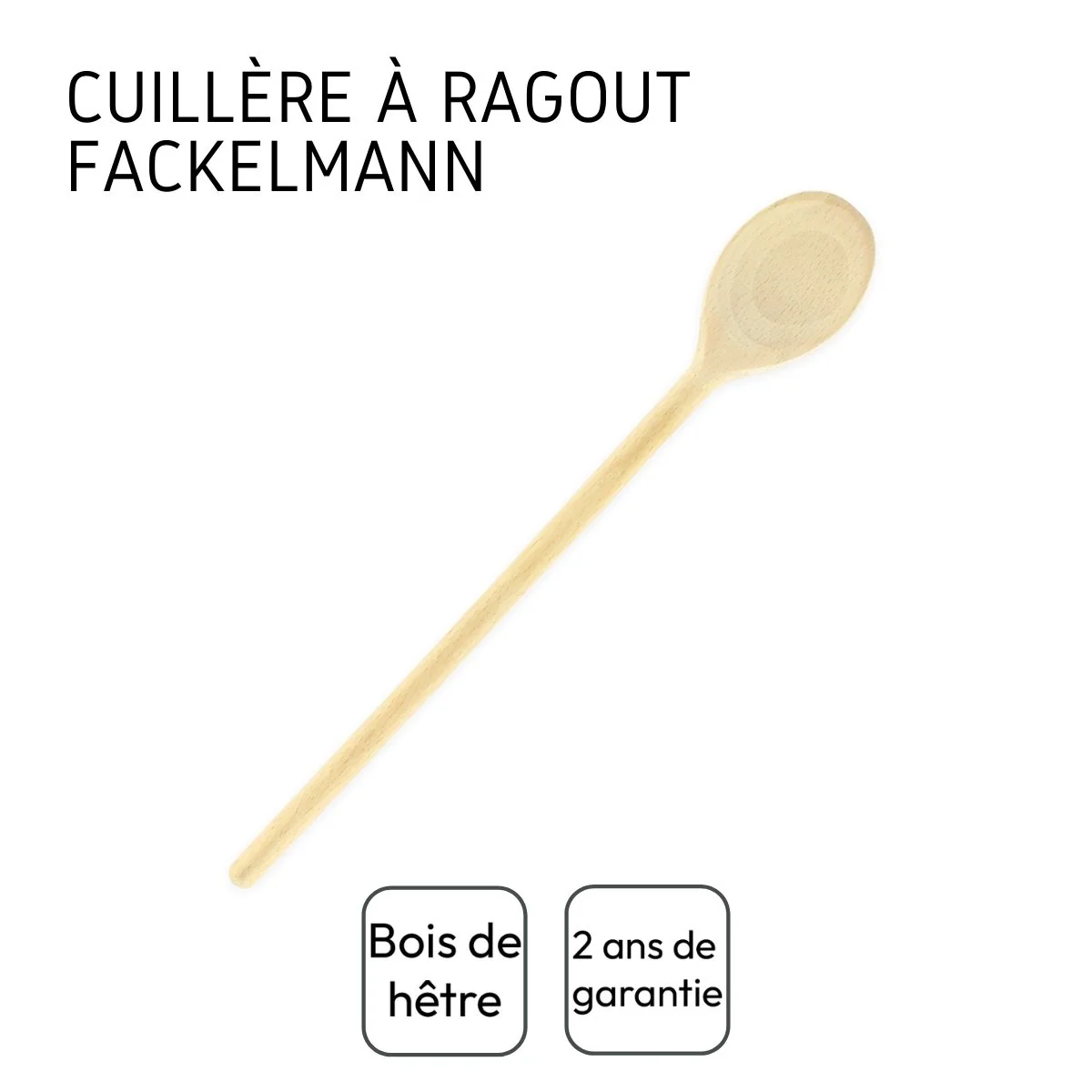 Cuillère de cuisine en bois 30 cm Fackelmann Wood Edition - Image 4