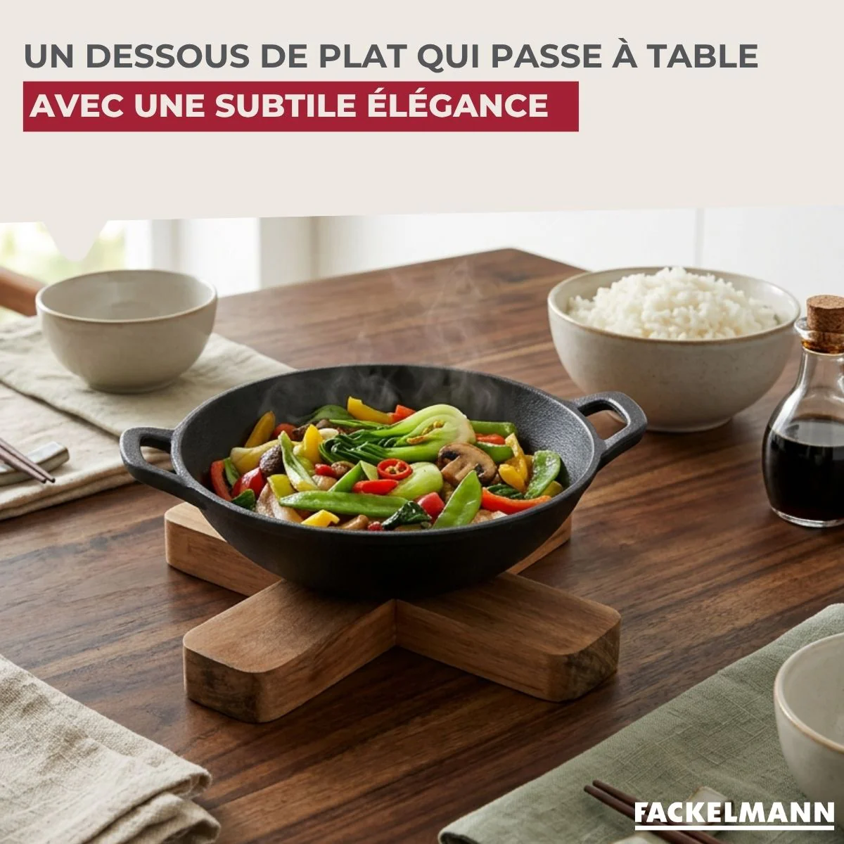 Dessous de Plat 18 cm Fackelmann Acacia - Image 5