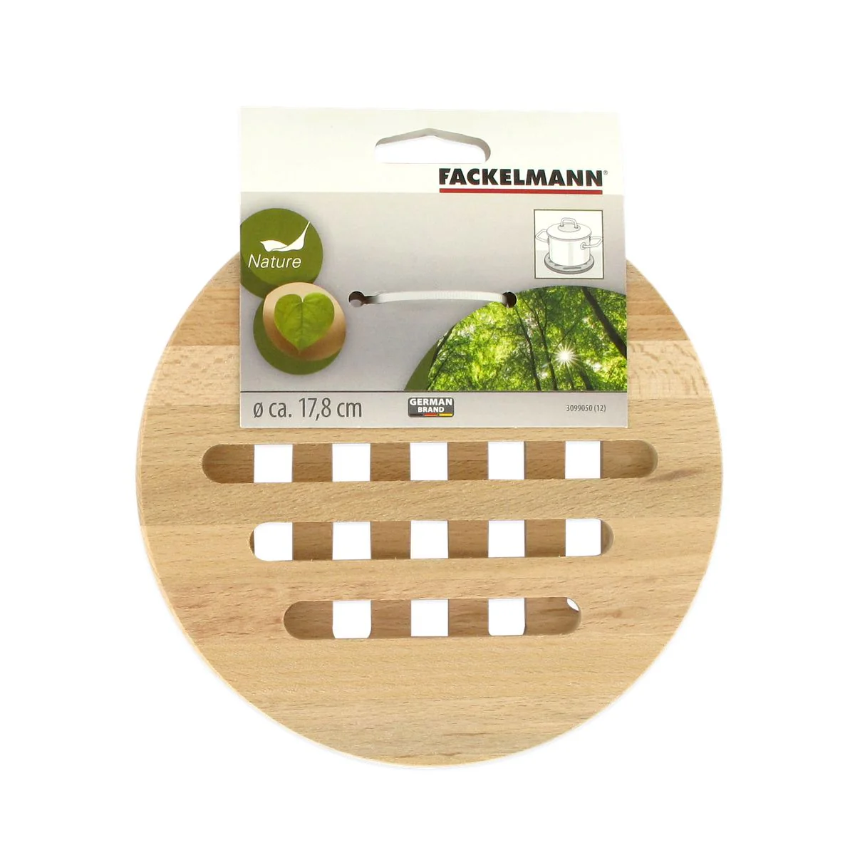 Dessous de plat rond en bois 18 cm Fackelmann Wood Edition - Image 4