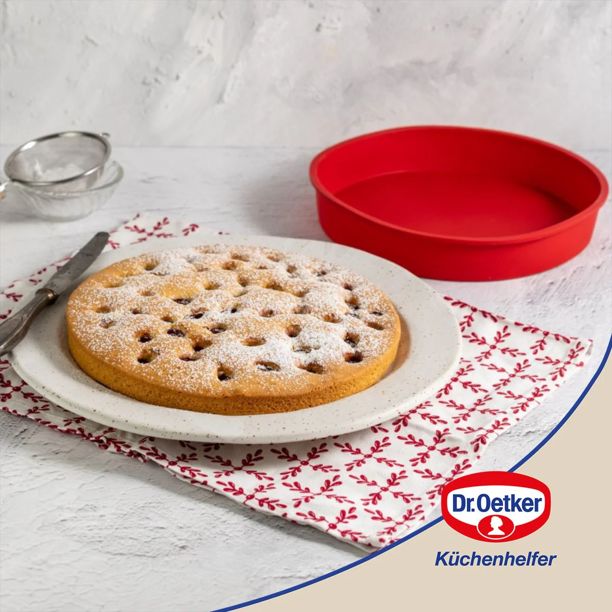 Deux moules à manqué en silicone de 26 cm Dr. Oetker Flexxibel Love - Image 2