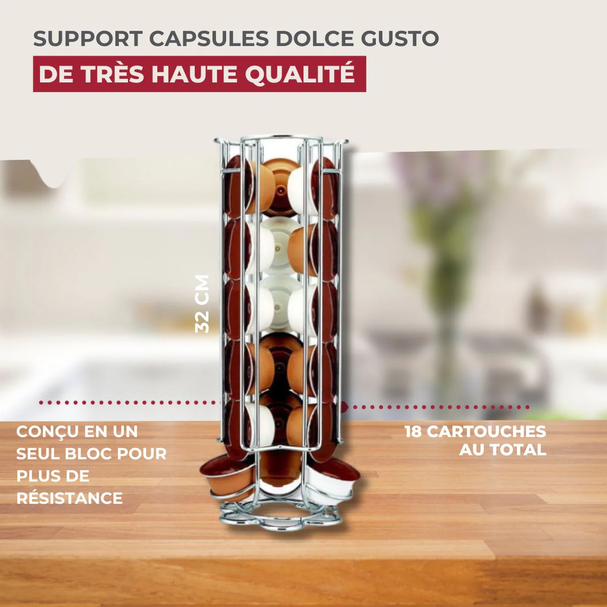 Porte capsules Dolce Gusto® Fackelmann - Image 3