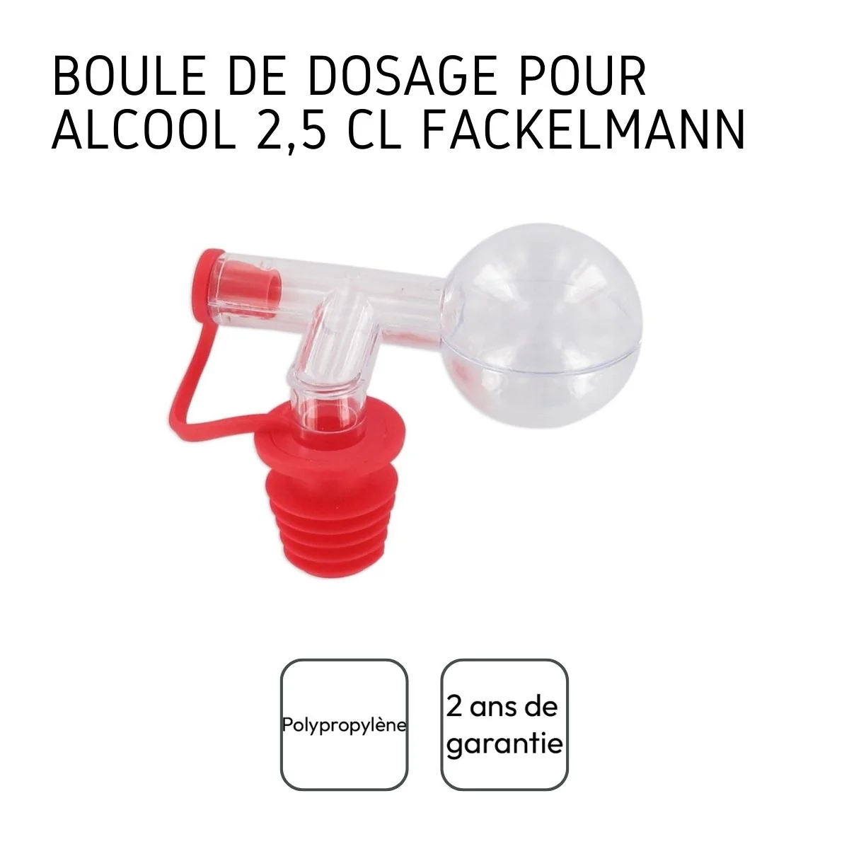 Bouchon doseur boule 2,5 cl Fackelmann - Image 4