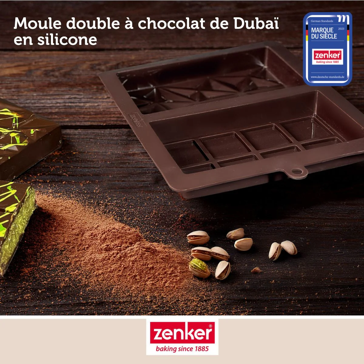 Double moule à chocolat de Dubaï en silicone Zenker Special Creative - Image 2