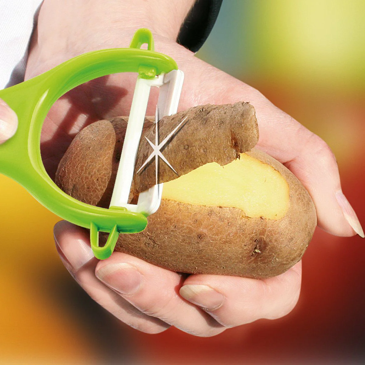 Ensemble de 2 ustensiles spécial purée avec éplucheur et moulin à légumes Fackelmann - Image 11