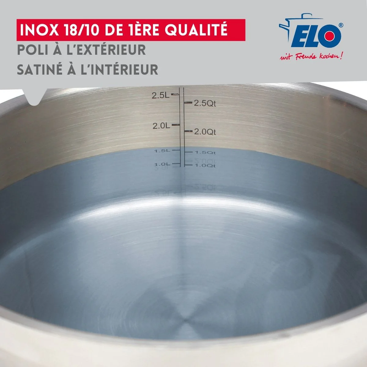 Ensemble de 1 Poêle de cuisson 24 cm et 3 faitouts 12, 14 et 16 cm Elo Profi Citrin - Image 7