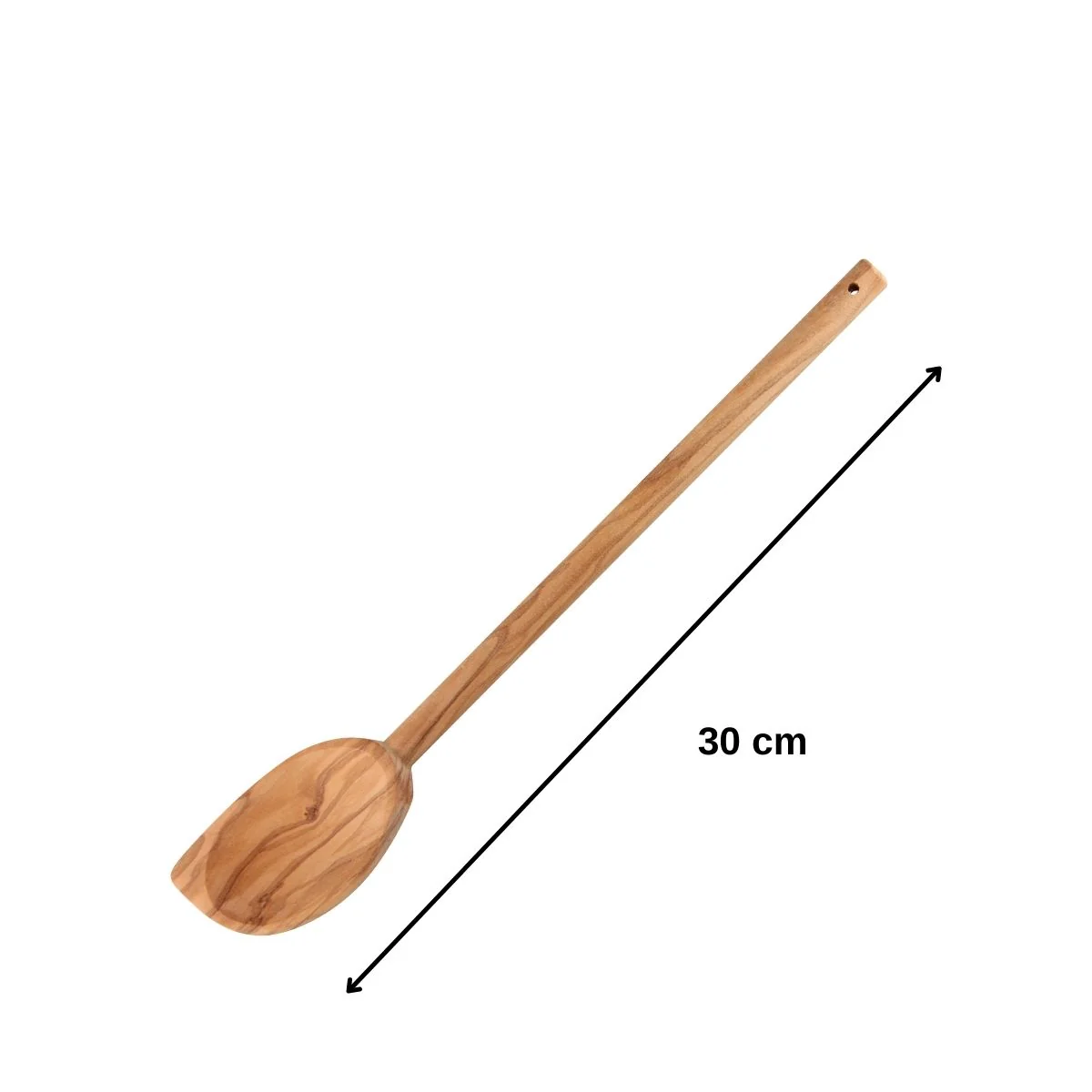 Ensemble de 2 Cuillères de cuisine en bois à bout pointu Fackelmann Édition Bois d'olivier - Image 3