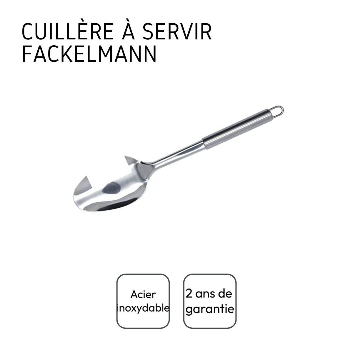 Set de 2 ustensiles de cuisine cuillère de service et cuillère de cuisine Fackelmann Elemental - Image 4