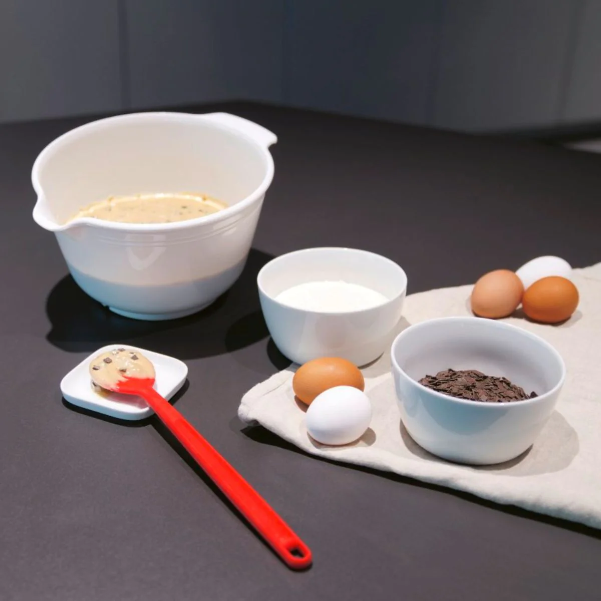 Set de 2 ustensiles de cuisine cuillère silicone Dr Oetker Flexxibel Love - Image 2