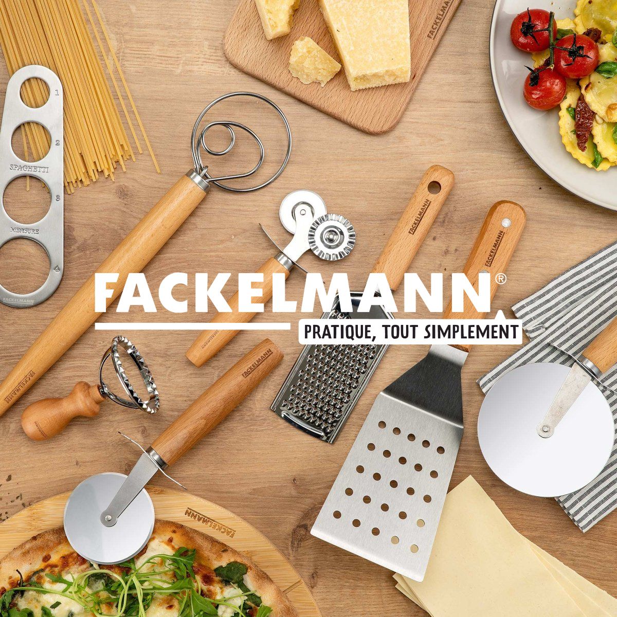 Ensemble de 2 Ecumoires Fackelmann 32 cm en inox Elemental - Image 6