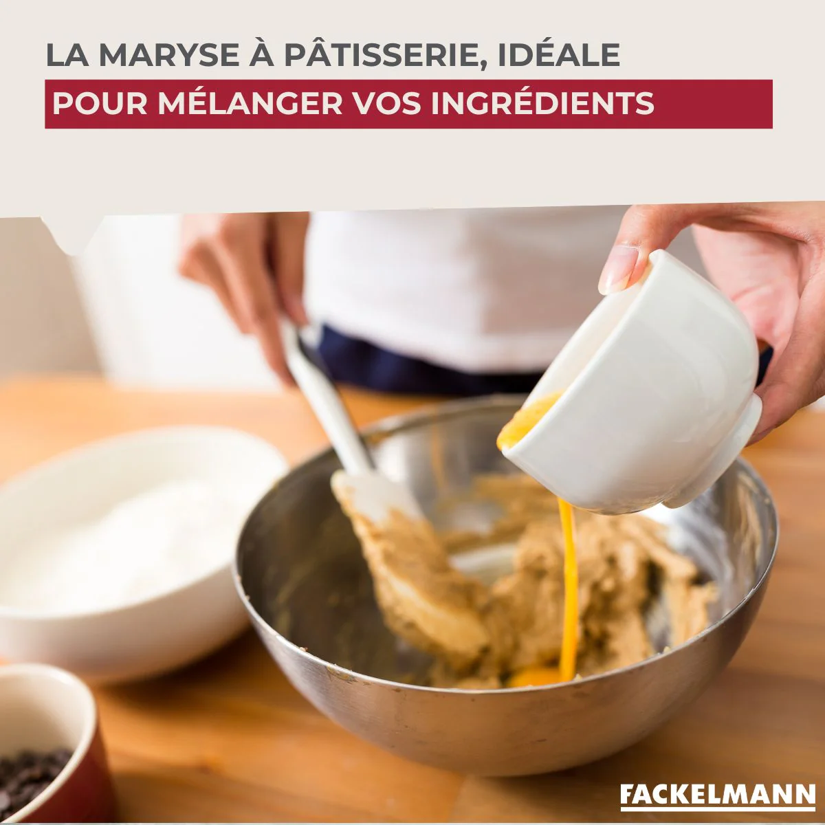 Ensemble de 2 Maryses de pâtisserie et de cuisine manche en résine de 52 cm Fackelmann - Image 4