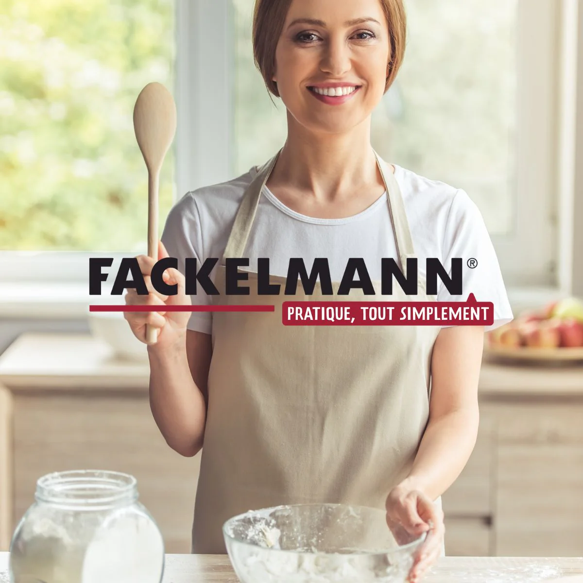 Ensemble de 2 Maryses de pâtisserie et de cuisine manche en résine de 52 cm Fackelmann - Image 6
