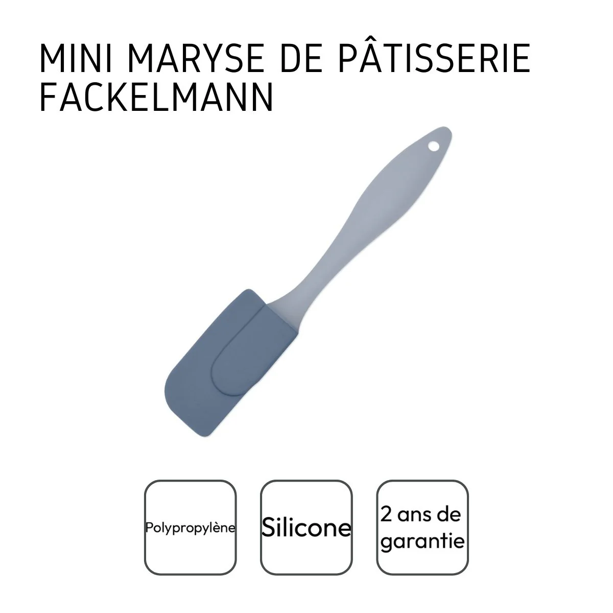 Set de 2 ustensiles de pâtisserie spatule en silicone Fackelmann Elemental - Image 4