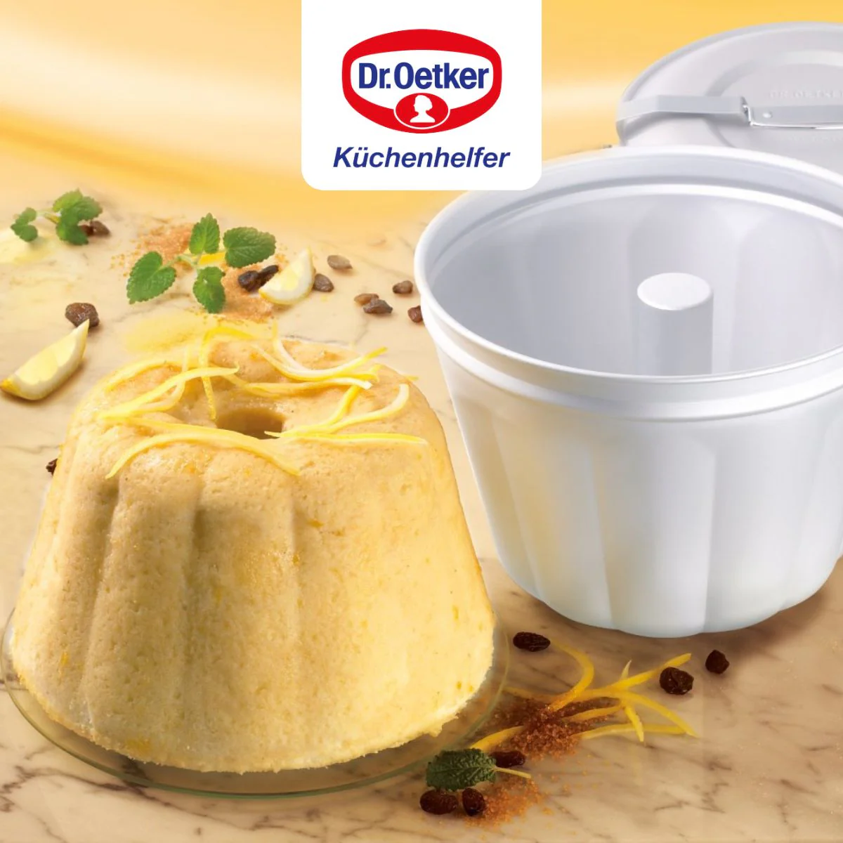 Lot de 2 moules à gâteaux 21/21 cm en aluminium Dr Oetker Back Freude - Image 6