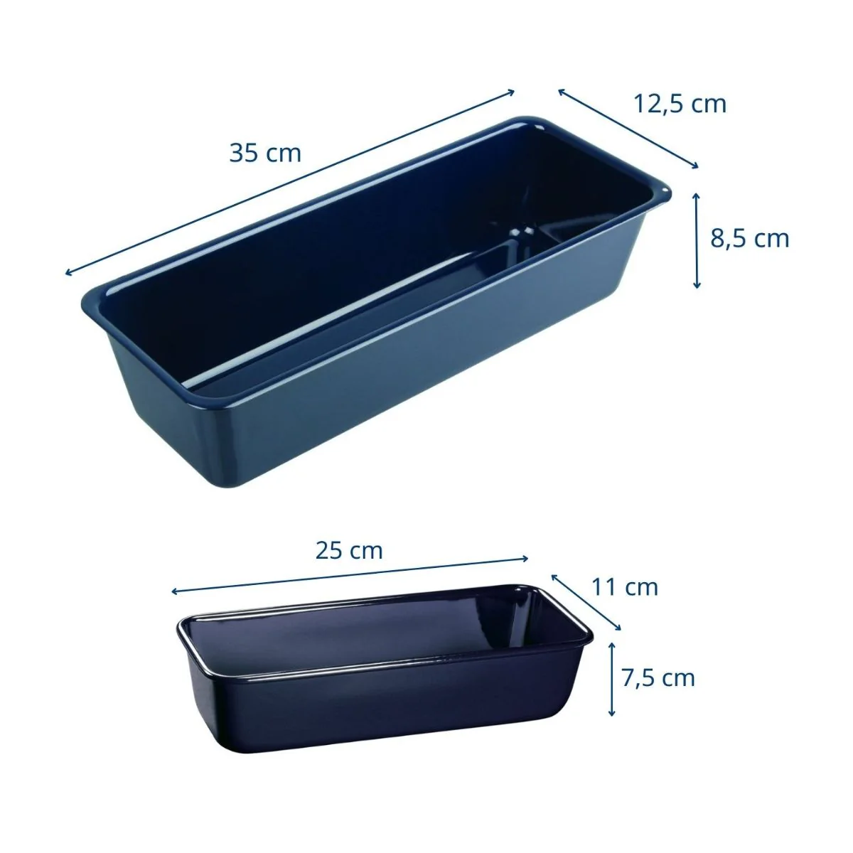 Ensemble de 2 moules à cake de 25 cm et 35 cm Dr. Oetker Back Liebe - Image 3