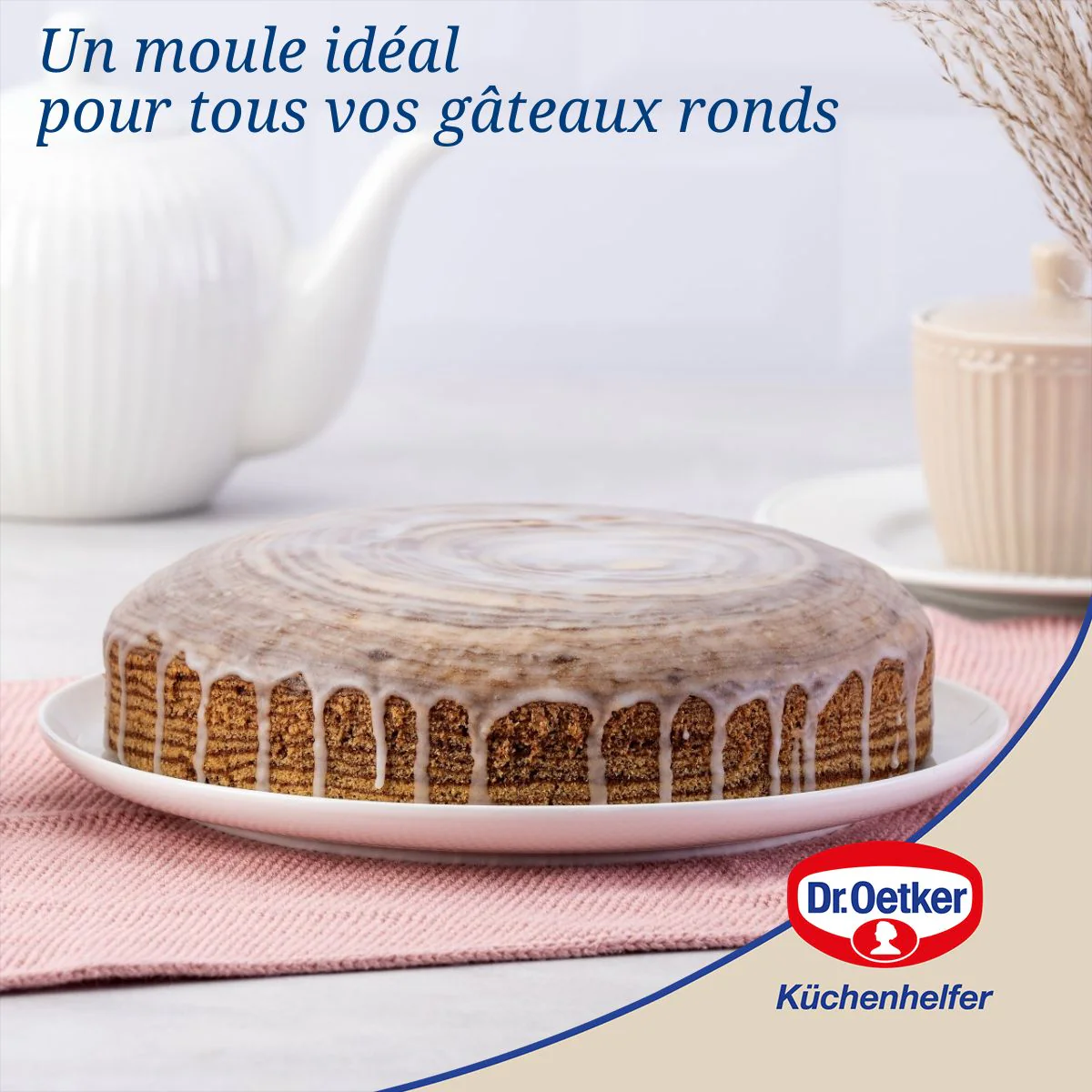 Ensemble de 2 Moules à manqué à charnière 24 cm Dr.Oetker Tradition - Image 4