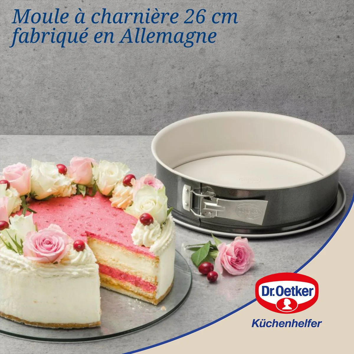 Ensemble de 2 Moules à manqué à charnière 26 cm Dr. Oetker Back-Trend - Image 2