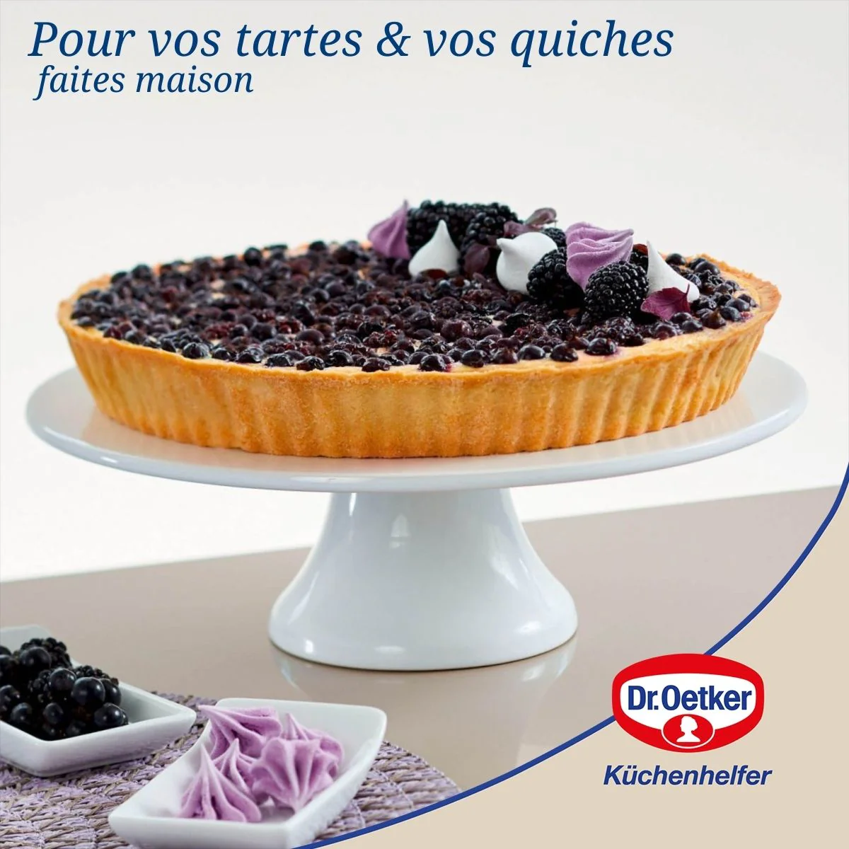 Ensemble de 2 Moules à tarte quiche 28 cm en email Dr. Oetker Exclusive - Image 2