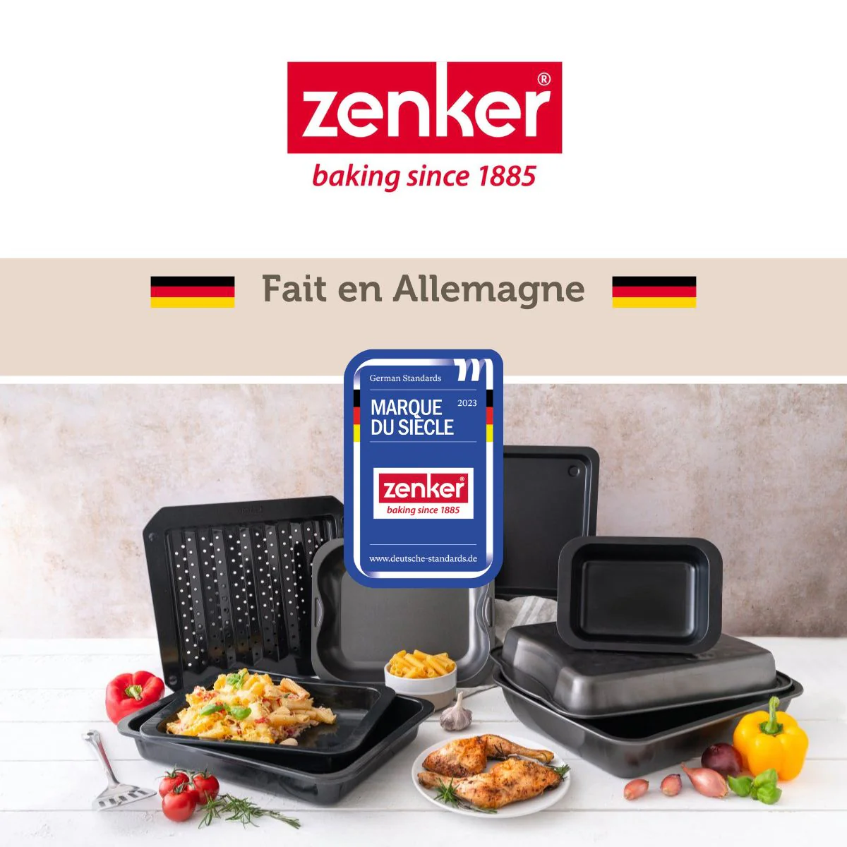 Lot de 2 plats four 17,5/24 cm en acier avec 2 ustensiles Zenker Special cooking - Image 6